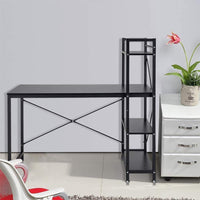 Dripex Holz Schreibtisch Computertisch 120x60x120cm PC-Tisch Bürotisch Officetisch Stabile Konstruktion Tisch für Home Office Schule