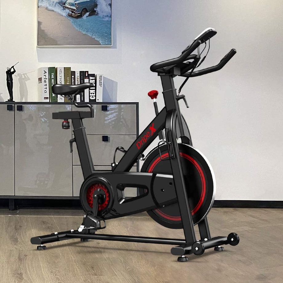 Dripex Heimtrainer Fahrrad, 13 kg Schwungrad Ergometer Hometrainer mit Magnetwiderstandseinstellung