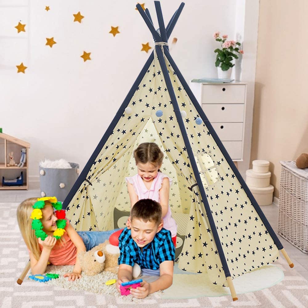 kinderzimmer zelt jungs YOLEO Kinderzelt Tipi Spielzelt für Kinder Kinderzimmer Zelt Kinder Ge – Dripex -DE