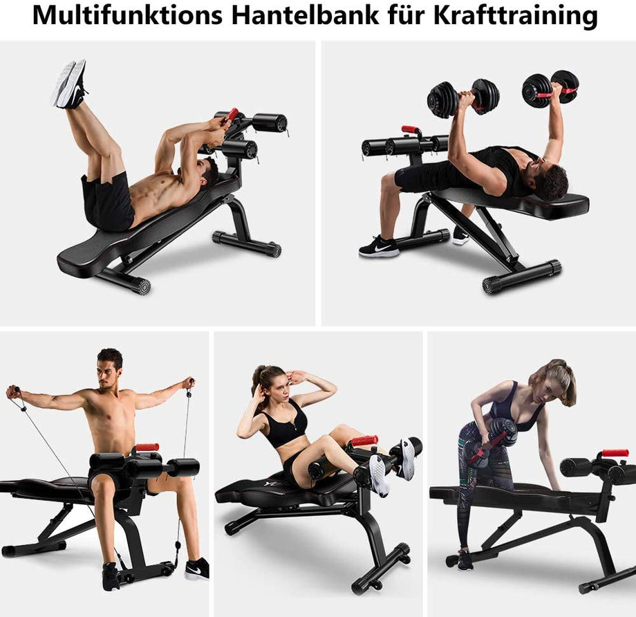 Yoleo Sit Up Bank Rückenlage Bord Hantelbank
