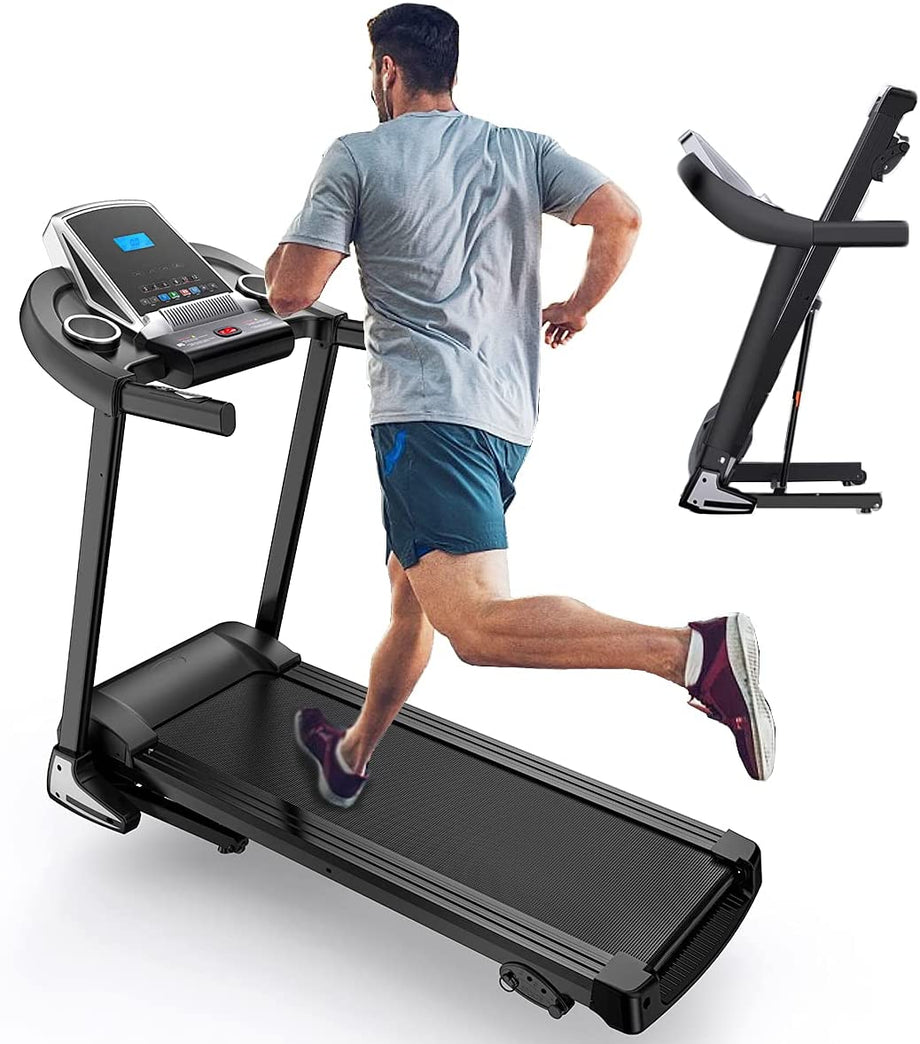 Dripex Elektrisches Laufband Klappbar 2.0HP Motor USB MP3 Bluetooth LED Display