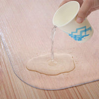 YOLEO Bodenschutzmatte transparent rutschfest 2 Größe Bürostuhl Schreibtischstuhl Unterlage wasserdicht hochwarmfest Kinderfreundlich für Hartböden Fliesen Parkett usw