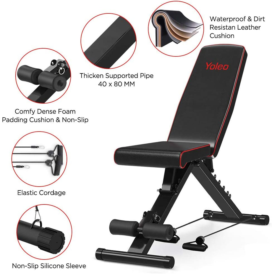 Yoleo Einstellbare Hantelbank