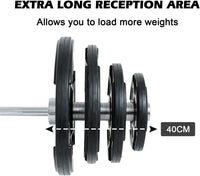 Dripex Hantelstange Ø 50 mm 220cm Langhantelstange, Olympische Hantelstange, Gewichtheberstange für Olympic Barbell, igengewicht 16,5kg, bis 400 kg belastbar, mit 2 Federverschlüsse