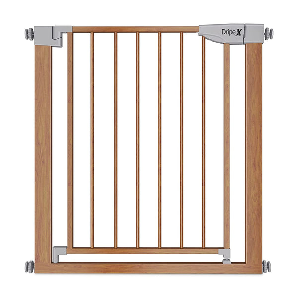 Dripex Schutzgitter | Treppengitter geeignet für 75-82CM | Auto-Close | erweiterbar | ohne Bohren | Tür Gitter für Kinder Haustiere | Gitter Baby Sicherheit Metall