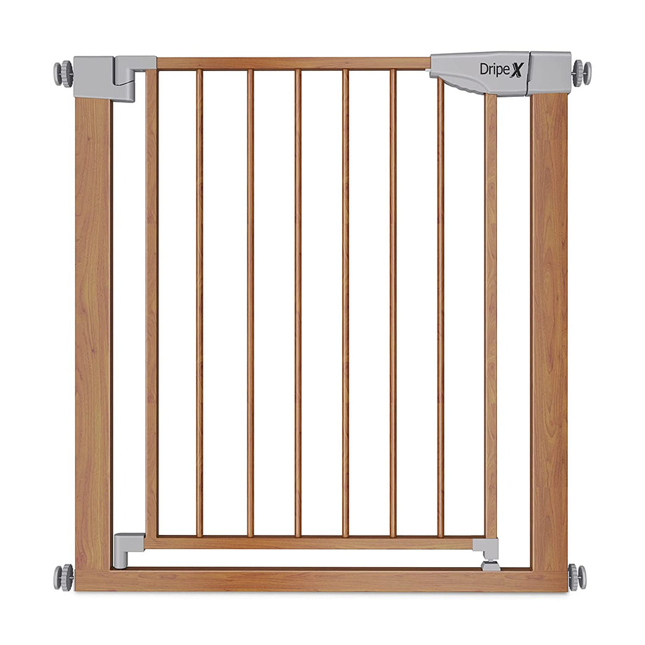 Dripex Schutzgitter | Treppengitter geeignet für 75-82CM | Auto-Close | erweiterbar | ohne Bohren | Tür Gitter für Kinder Haustiere | Gitter Baby Sicherheit Metall