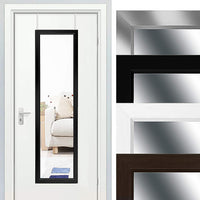 Dripex Wall Mirror 33 x 109 cm, Unbreakable Wardrobe Mirror, Hallway Mirror, Height Adjustable Hanging Mirror with Hooks