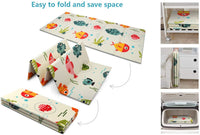 Baby Spielteppich Kinder Spielmatte Beidseitige Krabbelmatte Krabbeldecke Spieldecke 200 x 180 cm Doppelseiten spielbar gym yoga matte