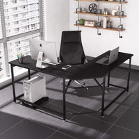 Dripex Büro Schreibtisch Computertisch 155 x 155 x 75 cm Gaming Tisch Mit L-Form für PC mit CPU-Ständer