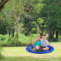 YOLEO 100cm Nestschaukel mit Zelt,  Tellerschaukel belastbar 150kg