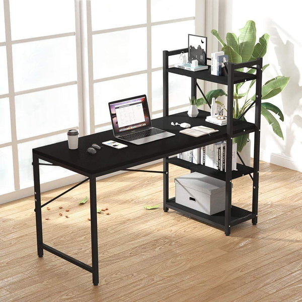 Dripex Holz Schreibtisch Computertisch 120x60x120cm PC-Tisch Bürotisch Officetisch Stabile Konstruktion Tisch für Home Office Schule