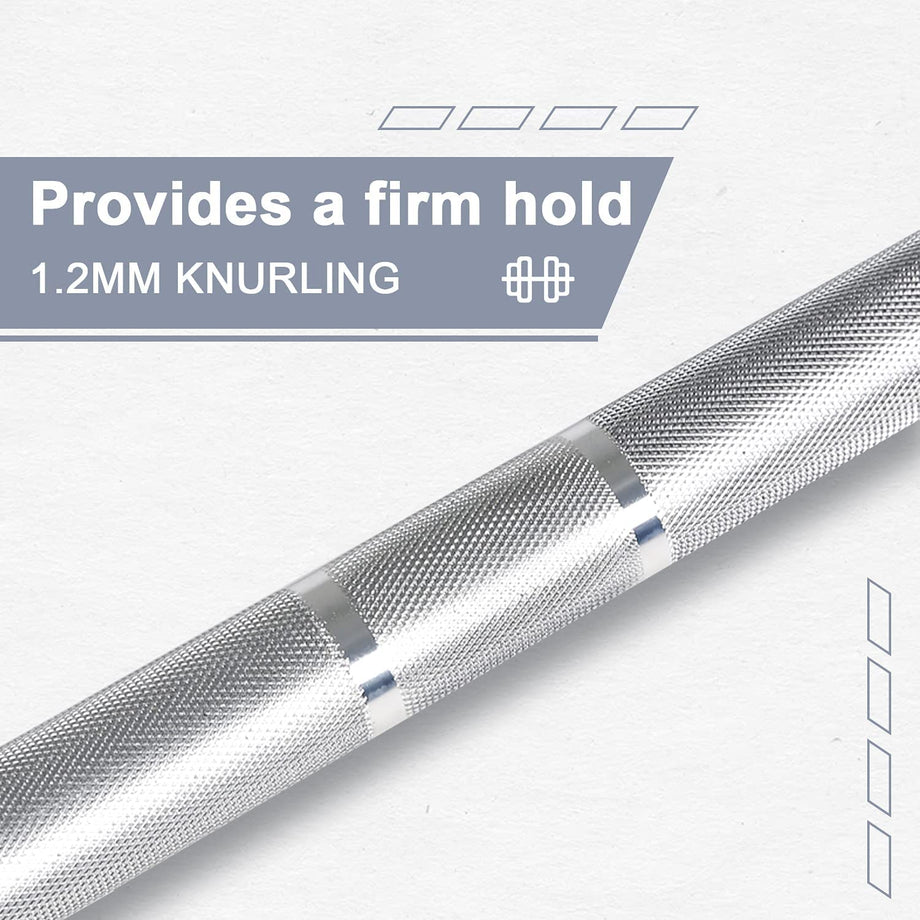 Dripex Hantelstange Ø 50 mm 220cm Langhantelstange, Olympische Hantelstange, Gewichtheberstange für Olympic Barbell, igengewicht 16,5kg, bis 400 kg belastbar, mit 2 Federverschlüsse