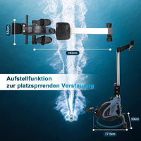 Dripex Rudergerät Magnetbremssystem für Heimgym & Cardio-Training, Rowing Machine mit Aluminium Gleitschiene, Rudermaschine16 stufige Widerstand & LCD-Monitor 2021 Version Rower