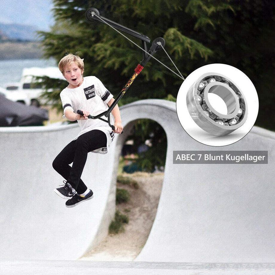 YOLEO Stunt Scooter Freestyle Tretroller Pro Scooter Kickscooter Roller für Kinder und Erwachsene Tragfähigkeit: 100 kg ABEC 7 Steel Y Lenker