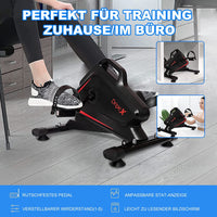 Dripex Minibike Heimtrainer, Mini-Fitnessbike mit einstellbarem magnetischem Widerstand, Arm-und Beintrainer für Senioren，Mini-Fahrrad mit LCD-Monitor, Pedaltrainer zuhause und im Büro