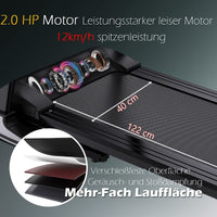 Dripex Elektrisches Laufband Klappbar 2.0HP Motor USB MP3 Bluetooth LED Display