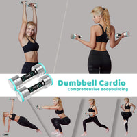 Dripex Hanteln Set Kurzhanteln 2er Set aus Stahl 2*5KG Verstellbare Hanteln Set mit Schaumstoff-Griff für Männer und Frauen, Fitness Hanteln für Zuhause