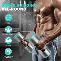 Dripex Hanteln Set Kurzhanteln （2*10kg） Verstellbare Hanteln Set mit Schaumstoff-Griff für Männer und Frauen, Fitness Hanteln für Zuhause