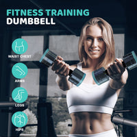 Dripex Hanteln Set Kurzhanteln 2er Set aus Stahl Verstellbare Hanteln Set mit Schaumstoff-Griff für Männer und Frauen, Fitness Hanteln für Zuhause