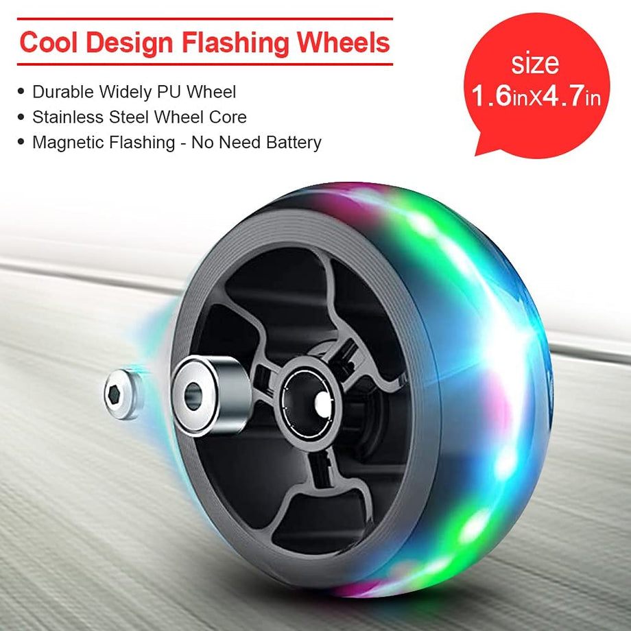 TONBUX Roller Kinder 3-10 Jahre, Faltbarer Kinderroller mit 4 Verstellbarer Höhe, 3 Blinkenden Rädern und Rutschfestem Deck für Jungen und Mädchen, bis zu 50 kg