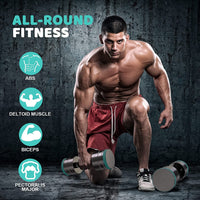 Dripex Hanteln Set Kurzhanteln （2*10kg） Verstellbare Hanteln Set mit Schaumstoff-Griff für Männer und Frauen, Fitness Hanteln für Zuhause