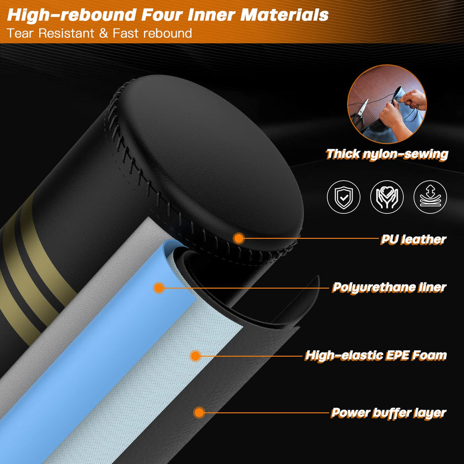 Dripex Freistehender Boxsack Standboxsäcke, MMA Boxpartner Boxing Trainer Heavy Duty Punchingsäcke Boxsack mit Saugfu