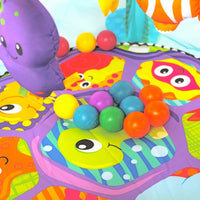 Erlebnisdecke Spieldecke Krabbeldecke Bällebad mit 30 Bällen Kinderzimmer Baby GD