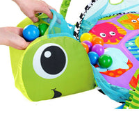 Erlebnisdecke Spieldecke Krabbeldecke Bällebad mit 30 Bällen Kinderzimmer Baby GD