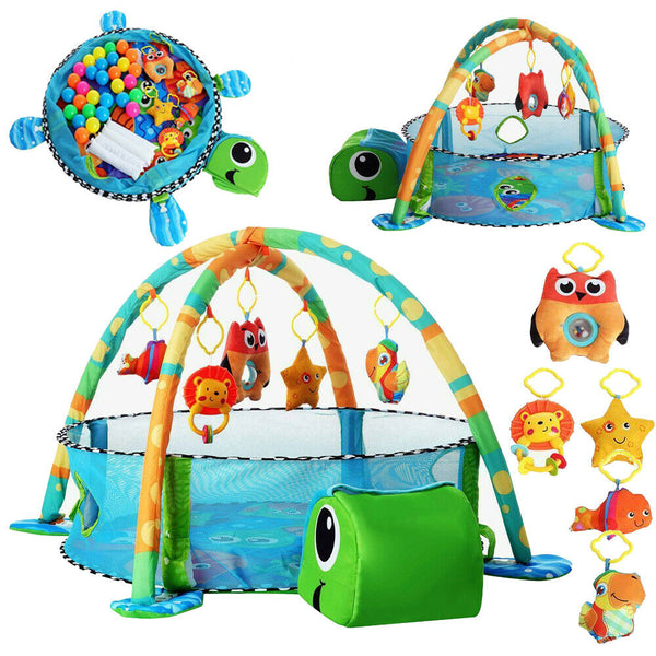 Erlebnisdecke Spieldecke Krabbeldecke Bällebad mit 30 Bällen Kinderzimmer Baby GD