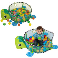 Erlebnisdecke Spieldecke Krabbeldecke Bällebad mit 30 Bällen Kinderzimmer Baby GD